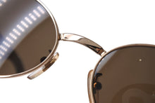 画像をギャラリービューアに読み込む, FENDI フェンディ サングラス SL7131 51 COL.H16 サイドロゴ ブラウン ゴールド イタリア製 美品 中古 66824