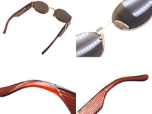 画像をギャラリービューアに読み込む, FENDI フェンディ サングラス SL7131 51 COL.H16 サイドロゴ ブラウン ゴールド イタリア製 美品 中古 66824