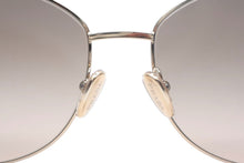 画像をギャラリービューアに読み込む, 極美品 PRADA プラダ サングラス ZVN-3D0 サイドロゴ トライアングルロゴ サイズ57□18 ZVN-3D0 シルバー 中古 66835