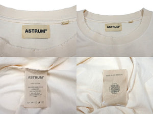 ASTRUM アストルム 半袖Tシャツ ダメージTシャツ トップス クルーネック コットン サイズXXL ベージュ 美品 中古 66837