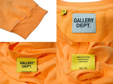 画像をギャラリービューアに読み込む, GALLERY DEPT ギャラリーデプト FRENCH COLLECTOR L/S TEE バック プリント 長袖Ｔシャツ オレンジ コットン サイズXL 美品 中古 66839