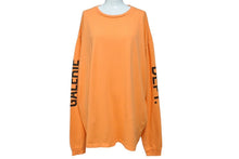 画像をギャラリービューアに読み込む, GALLERY DEPT ギャラリーデプト FRENCH COLLECTOR L/S TEE バック プリント 長袖Ｔシャツ オレンジ コットン サイズXL 美品 中古 66839