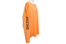 画像をギャラリービューアに読み込む, GALLERY DEPT ギャラリーデプト FRENCH COLLECTOR L/S TEE バック プリント 長袖Ｔシャツ オレンジ コットン サイズXL 美品 中古 66839