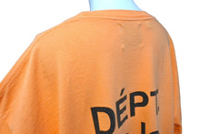 画像をギャラリービューアに読み込む, GALLERY DEPT ギャラリーデプト FRENCH COLLECTOR L/S TEE バック プリント 長袖Ｔシャツ オレンジ コットン サイズXL 美品 中古 66839