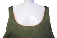 画像をギャラリービューアに読み込む, 新品同様 PRADA プラダ パテッド ナイロン ダウンベスト 23AW カーキ オレンジ サイズXXXL SGC386 S232 1WQ8 オーダー 中古 66842