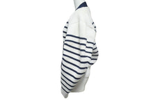 画像をギャラリービューアに読み込む, Sacai サカイ カーディガン ホワイト ネイビー ポリエステル 23-06490 サイズ2 美品 中古 66845