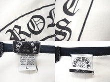 画像をギャラリービューアに読み込む, CHROME HEARTS クロムハーツ OLD Vine Dagger LS Tee 長袖Ｔシャツ サイズL ブラック ホワイト 美品 中古 66853