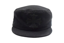画像をギャラリービューアに読み込む, CHROME HEARTS クロムハーツ CHプラス ダックバターキャップ レザーパッチ サイズOS ブラック ブラック 美品 中古 66854