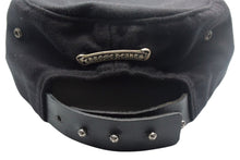 画像をギャラリービューアに読み込む, CHROME HEARTS クロムハーツ CHプラス ダックバターキャップ レザーパッチ サイズOS ブラック ブラック 美品 中古 66854