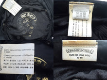 画像をギャラリービューアに読み込む, CHROME HEARTS クロムハーツ CHプラス ダックバターキャップ レザーパッチ サイズOS ブラック ブラック 美品 中古 66854