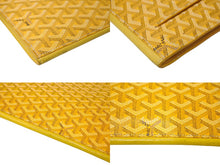 Load image into Gallery viewer, GOYARD ゴヤール ソルボンヌ クラッチバッグ セカンドバッグ ポーチ イエロー PVC レザー ヘリンボーン柄 良品 中古 66867