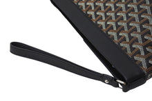 画像をギャラリービューアに読み込む, 新品同様 GOYARD ゴヤール コンティポーチ CONTIPPMLTY01CL01P クラッチバッグ ブラック PVC レザー シルバー金具 中古 66868