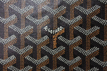 画像をギャラリービューアに読み込む, 新品同様 GOYARD ゴヤール コンティポーチ CONTIPPMLTY01CL01P クラッチバッグ ブラック PVC レザー シルバー金具 中古 66868