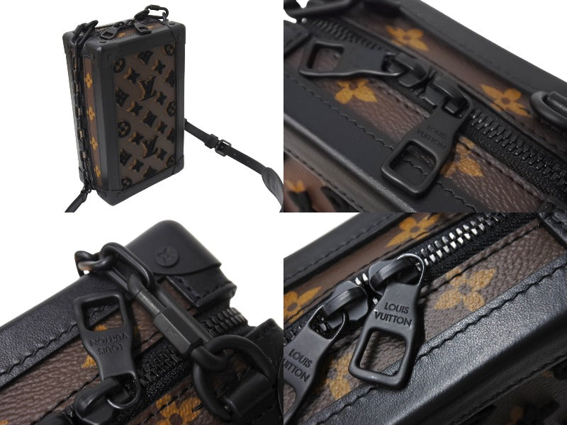 極美品 LOUIS VUITTON ルイヴィトン ショルダーバッグ タフタージュ ヴァーティカル ソフトトランク ブラウン M45044 中古 66869