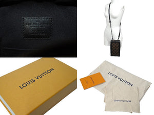 極美品 LOUIS VUITTON ルイヴィトン ショルダーバッグ タフタージュ ヴァーティカル ソフトトランク ブラウン M45044 中古 66869