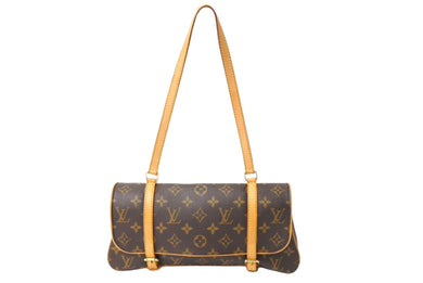 LOUIS VUITTON ルイヴィトン マレル トートバッグ M51157 モノグラムキャンバス ゴールド金具 ブラウン 美品 中古 66870