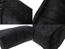 画像をギャラリービューアに読み込む, 新品同様 LOUIS VUITTON ルイヴィトン エクリプス キーポル バンドリエール45 ボストンバッグ M40569 シルバー金具 ブラック 中古 66871