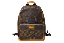 画像をギャラリービューアに読み込む, 極美品 LOUIS VUITTON ルイヴィトン NIGO バックパック N40380 モノグラム ダミエ ジャイアント LVスクエアード 中古 66872