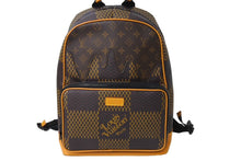 画像をギャラリービューアに読み込む, 極美品 LOUIS VUITTON ルイヴィトン NIGO バックパック N40380 モノグラム ダミエ ジャイアント LVスクエアード 中古 66872