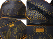 画像をギャラリービューアに読み込む, 極美品 LOUIS VUITTON ルイヴィトン NIGO バックパック N40380 モノグラム ダミエ ジャイアント LVスクエアード 中古 66872