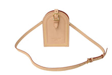 Load image into Gallery viewer, 極美品 LOUIS VUITTON ルイヴィトン ネームタグ XL クラッチ ショルダーバッグ M82225 レザー ゴールド金具 ベージュ 中古 66876