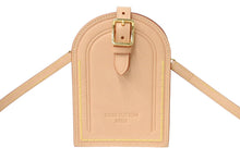 Load image into Gallery viewer, 極美品 LOUIS VUITTON ルイヴィトン ネームタグ XL クラッチ ショルダーバッグ M82225 レザー ゴールド金具 ベージュ 中古 66876