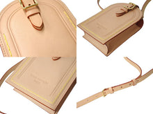 Load image into Gallery viewer, 極美品 LOUIS VUITTON ルイヴィトン ネームタグ XL クラッチ ショルダーバッグ M82225 レザー ゴールド金具 ベージュ 中古 66876