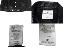 画像をギャラリービューアに読み込む, Courreges クレージュ シャイニービニール ジャケット ブラック サイズ 50 ITI6NR9CSRQI 美品 中古 66884