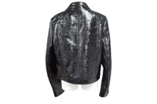 画像をギャラリービューアに読み込む, Courreges クレージュ シャイニービニール ジャケット ブラック サイズ 50 ITI6NR9CSRQI 美品 中古 66884