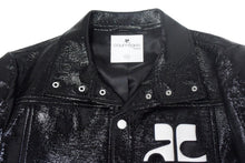 画像をギャラリービューアに読み込む, Courreges クレージュ シャイニービニール ジャケット ブラック サイズ 50 ITI6NR9CSRQI 美品 中古 66884