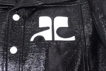 画像をギャラリービューアに読み込む, Courreges クレージュ シャイニービニール ジャケット ブラック サイズ 50 ITI6NR9CSRQI 美品 中古 66884