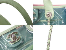 Load image into Gallery viewer, CHANEL シャネル ハンドバック ビニール ココマーク マルチカラー シルバー金具 25番台 美品 中古 66885