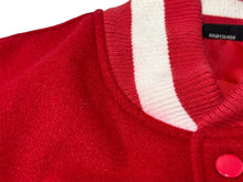 Load image into Gallery viewer, SLOWBUCKS スロウバックス スタジャン サイズM ポリエステル ウール レザー ワッペン 刺繍デザイン ジュエルズサンタナ 美品 中古 66886