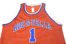 画像をギャラリービューアに読み込む, Mitchell&amp;Ness ROCAFELLA JAY-Z ジャージ タンクトップ ノースリーブ ユニフォーム 2003枚限定 サイズ 56 オレンジ 美品 中古 66889