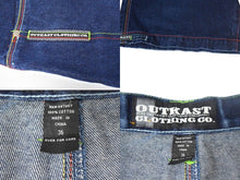 Load image into Gallery viewer, outkast clothing アウトキャスト デニム バギーショーツ ショートパンツ ネイビー コットン サイズ36 美品 中古 66890