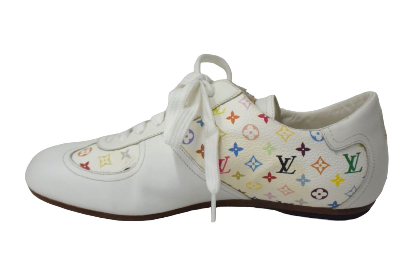 LOUIS VUITTON ルイヴィトン ローカット スニーカー モノグラム マルチカラー 36 ホワイト レザー 良品 中古 66891 –  Casanova Vintage