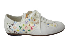 Load image into Gallery viewer, LOUIS VUITTON ルイヴィトン ローカット スニーカー モノグラム マルチカラー 36 ホワイト レザー 良品 中古 66891