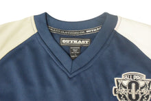 Load image into Gallery viewer, OUTKAST CLOTHING COMPANY 半袖 ユニフォーム ベースボールシャツ Tシャツ ヒップホップ サイズ L ネイビー 美品 中古 66893 正規品