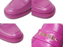 Load image into Gallery viewer, CHANEL シャネル × ファレルウィリアムス 19SS ミュール ローファー サンダル レザー G34846 パープル サイズ37 美品 中古 66921