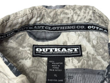 Load image into Gallery viewer, 極美品 OUTKAST CLOTHING CO. アウトキャスト クロージング 半袖シャツ サイズXL 総柄 ポリエステル グレー 中古 66923