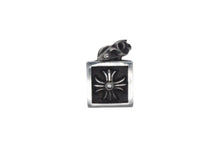 画像をギャラリービューアに読み込む, ChromeHearts クロムハーツ ネックレス ペンダント トップ フレームド CHプラスチャーム シルバー925 シルバー ブラック 美品 中古 66928