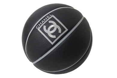 CHANEL シャネル BASKETBALL バスケットボール スポーツライン ココマーク ブラック グレー 美品 中古 66929