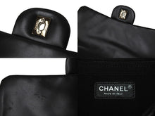 画像をギャラリービューアに読み込む, CHANEL シャネル マトラッセ ショルダーバッグ パンチング ココマーク 19番台 レザー ブラック シルバー金具 美品 中古 66939