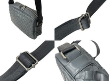 画像をギャラリービューアに読み込む, 極美品 BOTTEGAVENETA ボッテガヴェネタ イントレチャート カメラ バッグ ショルダーバッグ 710048 グレー レザー シルバー金具 中古 66949