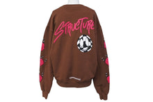 画像をギャラリービューアに読み込む, CHROME HEARTS クロムハーツ スウェット サイズS MATTY BOY マティボーイ STRUCTURE プリント コットン ブラウン 美品 中古 66954