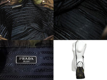 画像をギャラリービューアに読み込む, 極美品 PRADA プラダ ハンドバッグ 1N1864 迷彩 カモフラ 巾着 ミニバッグ ナイロン 中古 66955