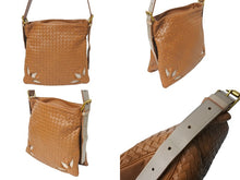 画像をギャラリービューアに読み込む, 極美品 BOTTEGAVENETA ボッテガ ヴェネタ ショルダーバッグ 肩掛け イントレチャート 170022 VACG2 2064 ブラウン 中古 66958