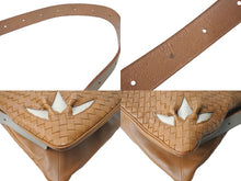 画像をギャラリービューアに読み込む, 極美品 BOTTEGAVENETA ボッテガ ヴェネタ ショルダーバッグ 肩掛け イントレチャート 170022 VACG2 2064 ブラウン 中古 66958