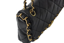 画像をギャラリービューアに読み込む, CHANEL シャネル ラグジュアリーライン マトラッセ チェーン ショルダーバッグ 14番台 アラウンド ブラック カーフスキン ゴールド金具 美品 中古 66962
