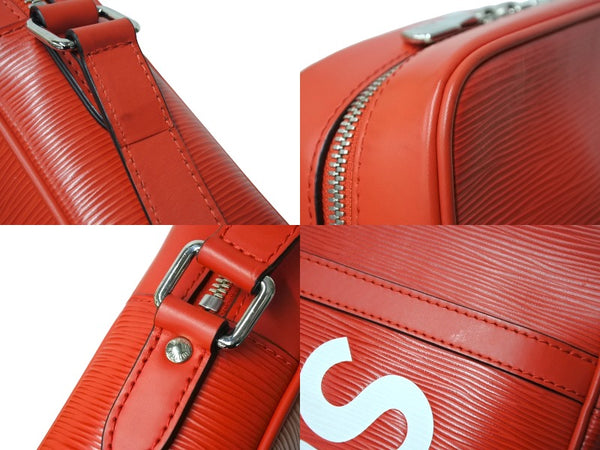 SUPREME シュプリーム LOUISVUITTON ルイヴィトン ダヌーブPM エピ Ｍ53417 17AW レッド 美品 中古 4c066305
